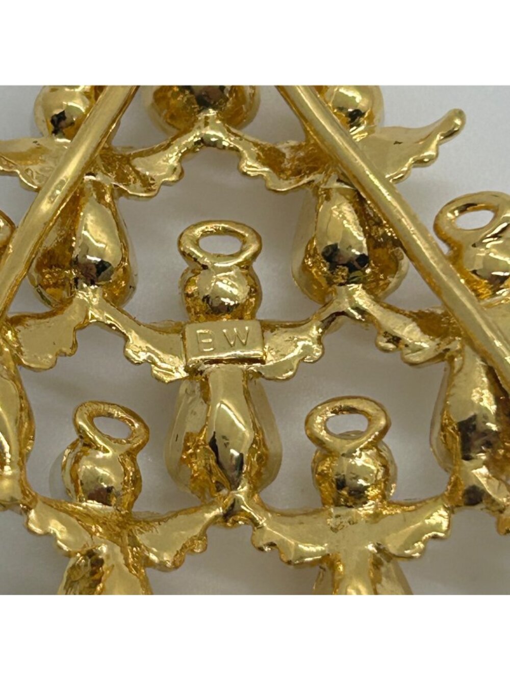Christmas Brooch Lot Tree Pin Radko Eisenberg Avon Gerry Vintage Modern - Picture 5 of 15